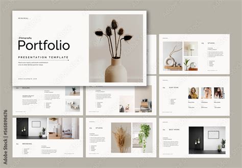 Portfolio Presentation Template Stock Template | Adobe Stock