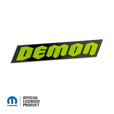 Acrylic Demon Font Badge - Two Color - American Brother Designs