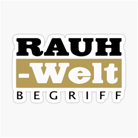 "RWB Rauh Welt Begriff Gold Logo " Sticker for Sale by PitLaneArts | Redbubble