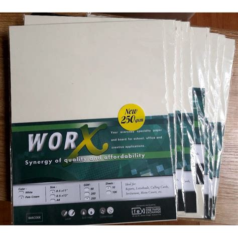 30 PCS 90 GSM Worx Specialty / Board Certificate Paper White/Pale Cream ...