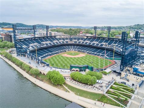 Aerial Drone Photos of PNC Park, Pittsburgh, Pennsylvania