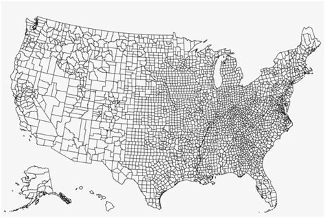 United States county map : r/Maps