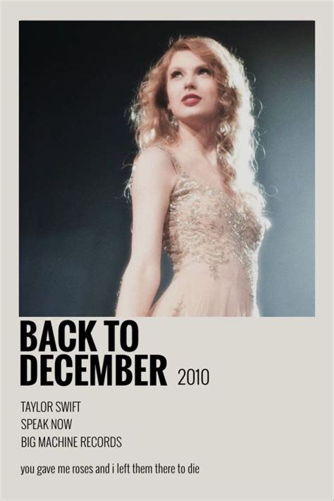 back to december | Taylor swift album cover, Taylor swift posters ...