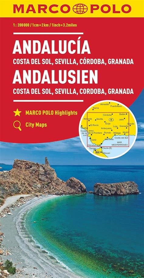 Buy Andalusia Road Map by Marco Polo (2023) – The Chart & Map Shop