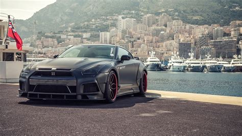 2015 Black Prior Design Nissan GT-R front view wallpaper - Car wallpapers - #49719