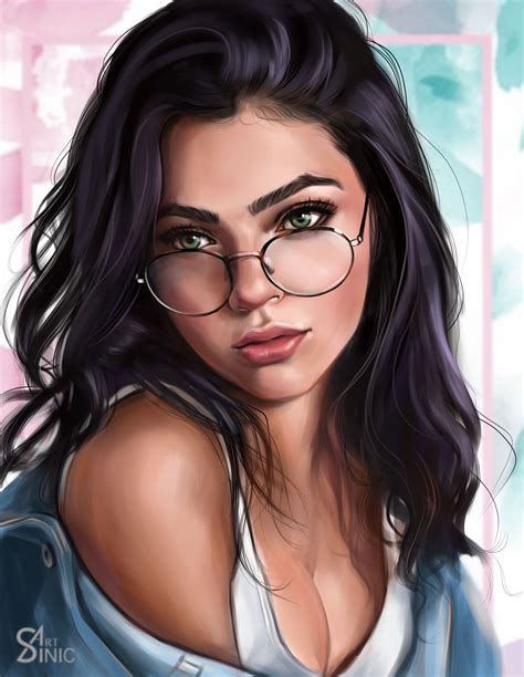 digital portrait art illustrations | Digital portrait art, Digital art girl, Digital portrait