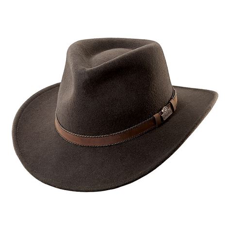 RedHead® Wool Felt Leather Trim Hat with Earflaps for Men | Mens cowboy ...