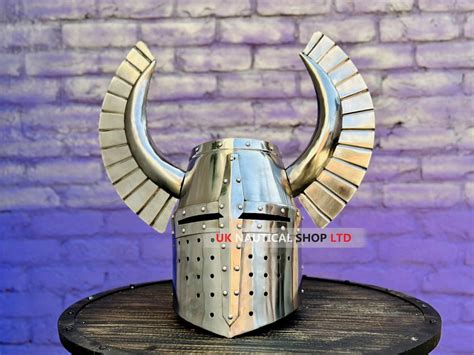 Fantasy Warrior Helmet SCA LARP Knight Helmet 20 Gauge Steel Medieval ...