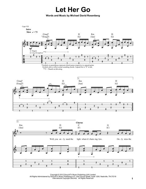 Let Her Go by Passenger - Guitar Tab Play-Along - Guitar Instructor