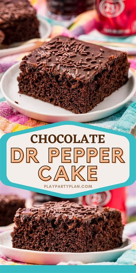 The most amazing chocolate Dr Pepper cake topped with a rich chocolate ...