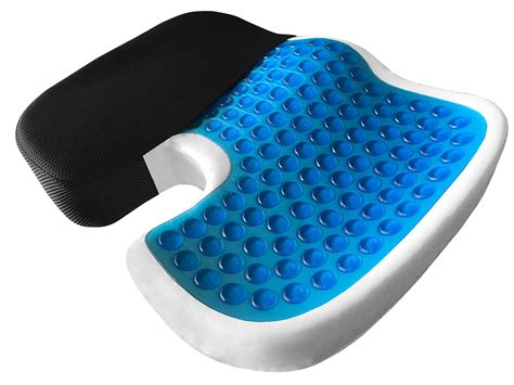Orthopedic Seat Cushion Coccyx EXTRA LARGE Memory Foam Gel Sitting Pillow for Back Pain ...