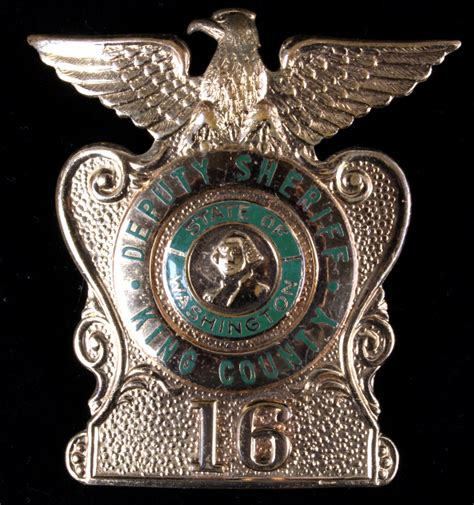 Sold Price: King County, Wa Deputy Sheriff Badges George Cake - April 6 ...