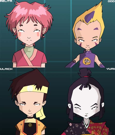 Code Lyoko - Ulrich, Odd, Yumi, and Aelita (Lyoko) by ...