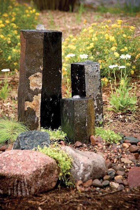 Aquascape Set of 3 Basalt Columns | Garden fountains, Basalt columns ...