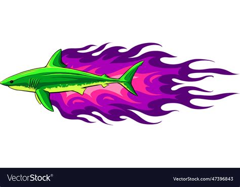 Great white shark design Royalty Free Vector Image