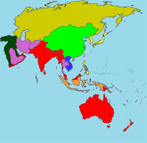 Mapa De Asia 1914