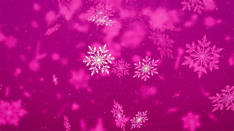 Pink snowflakes and bokeh lights on 3D background 35991080 Stock Video at Vecteezy