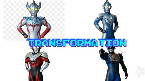 TRANSFORMATION ULTRAMAN TAIGA,TITAS,FUMA AND TREGEA - YouTube