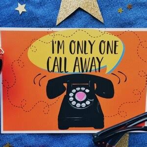 I'm Only One Call Away Chingy Lyric A6 Print Illustrated | Etsy