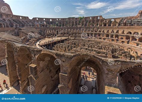 Ancient Arena of Gladiator Colosseum in City of Rome, Italy Editorial ...