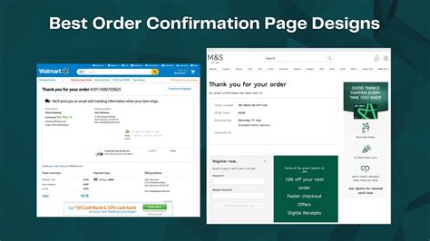 5+ Inspiring Order Confirmation Page Design Examples