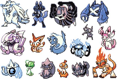 All Pokemon Sprites Gen 1 Style