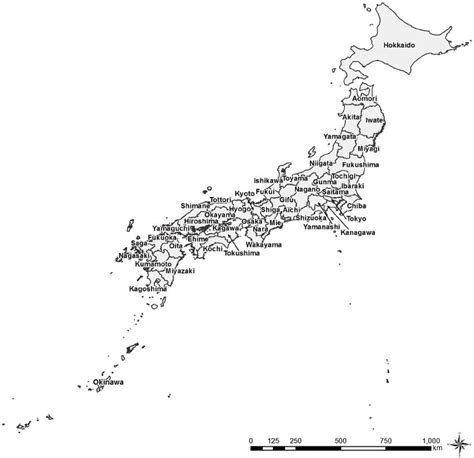 Printable Japan Map Blank – Free download and print for you.