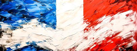 Premium AI Image | Creative drawing in the colors of the French flag ...