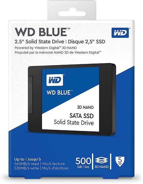 WD Blue SSD 500GB Western Digital Internal Solid State Drive Laptop 3D Nand 2.5" SATA III 545MB/s