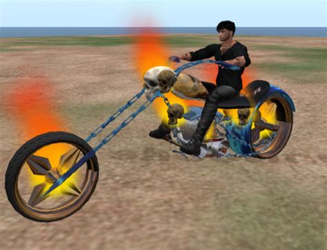 Second Life Marketplace - Ghost rider bike