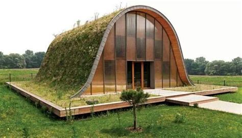 Who said green roofs are flat! | Green roof house, Unique house design, Unusual homes