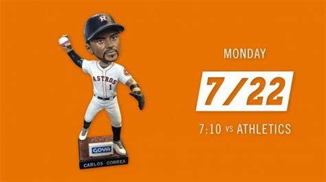 July 22, 2019 Houston Astros - Carlos Correa Bobblehead - Stadium Giveaway Exchange