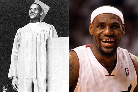 Lebron James, St. Vincent-St. Mary Graduation in Akron, Ohio (2003), and Lebron James Today ...