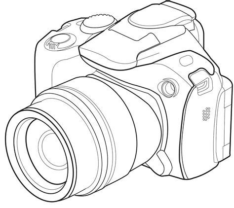 Dslr Camera Drawing at GetDrawings | Free download