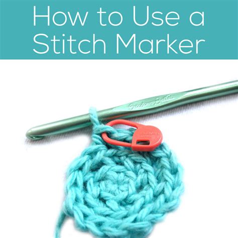 How to Use a Stitch Marker in Crochet - Shiny Happy World