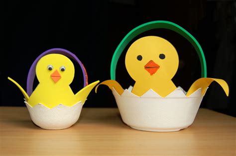 Easter Chick Basket | Kids' Crafts | Fun Craft Ideas | FirstPalette.com