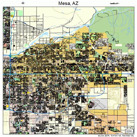 Mesa Arizona Street Map 0446000