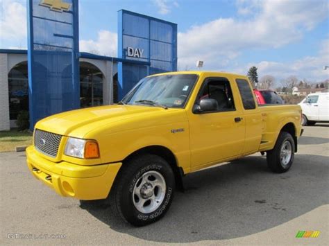 2001 Chrome Yellow Ford Ranger Edge SuperCab 4x4 #61112679 Photo #12 | GTCarLot.com - Car Color ...