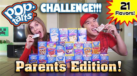 POP TART CHALLENGE! Parents Edition Blind Taste Test with 21 Flavors! - YouTube