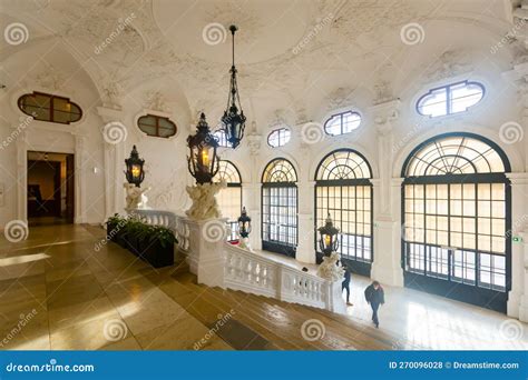 Interior of Upper Belvedere Palace in Vienna Decorated with Stucco ...