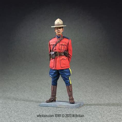 Royal Canadian Mounted Police, Male Trooper--single figure - 10101 - Metal Toy Soldiers - Products