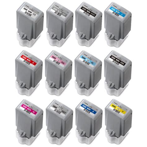 Canon Pro 1000 Ink Set 80ml Desktop Printer Ink Cartridges - Vistek Canada Product Detail