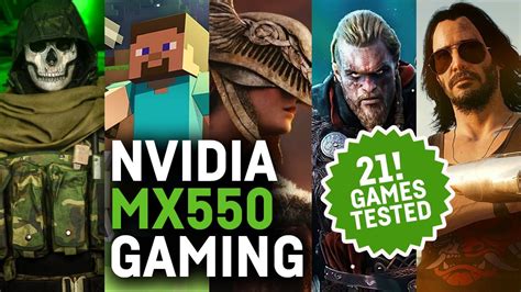 MX550 Gaming Benchmark Test - 21 titles tested! (Laptop) - YouTube