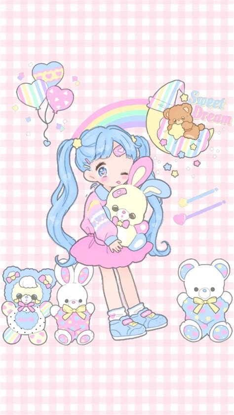 Kawaii Art, Kawaii Anime, Pastel Wallpaper, Pastel Art, Iphone Wallpapers, Coloring Book, Anime ...