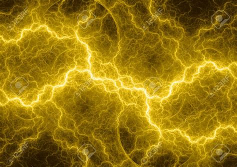 100434016 hot yellow lightning abstract electrical plasma background - aléatoire photo (41568762 ...