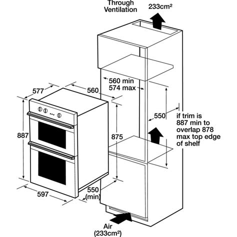 Hotpoint DH53WS NewStyle Ciculaire Electric Built In Double Oven ...