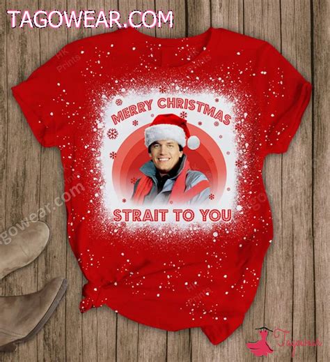 George Strait Merry Christmas Strait To You Pajamas Set - Tagowear