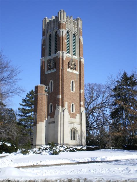 East Lansing, MI : Beaumont Tower - Michigan State University (East ...