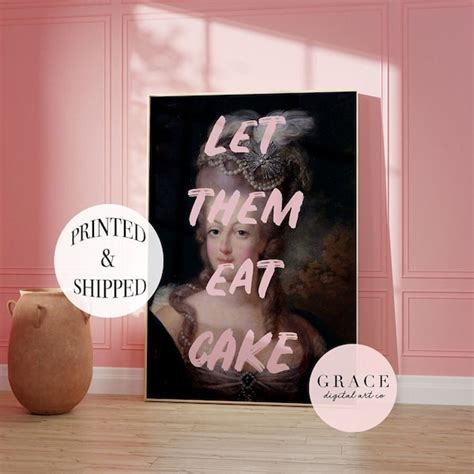 Let Them Eat Cake Poster Marie Antoinette - Etsy