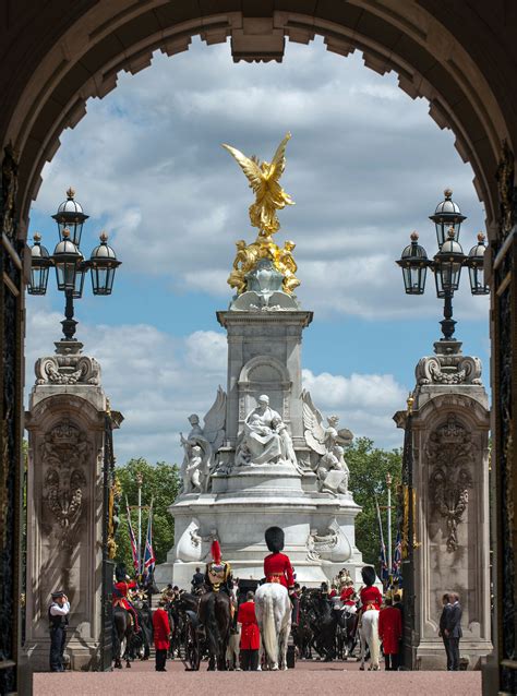 The Victoria Memorial from within Buckingham Palace, was created by ...